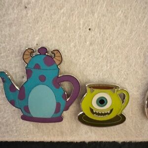 Monster Inc Sully and Mike Tea Pin Set